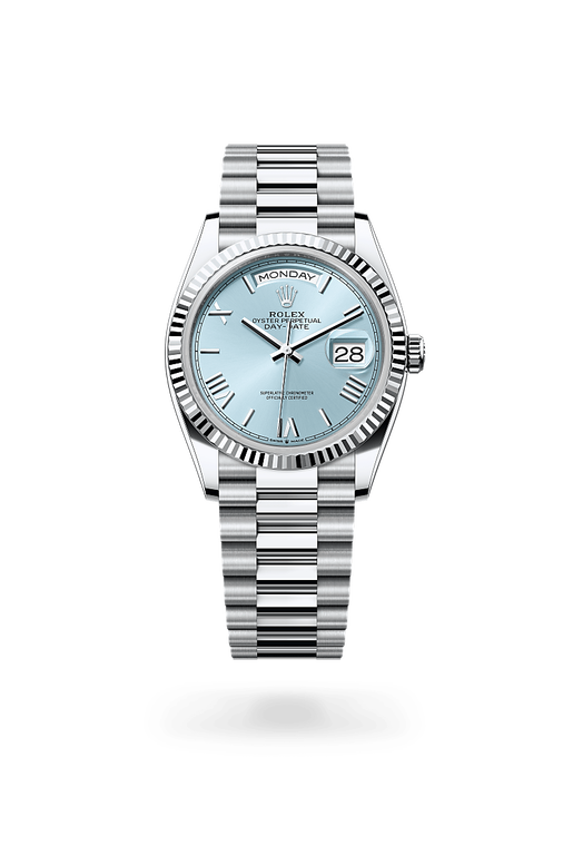 rolex day-date in platinum, m128236-0018 - ben bridge