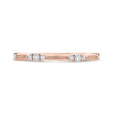 Bella Ponte Rose Gold Diamond Band 14K