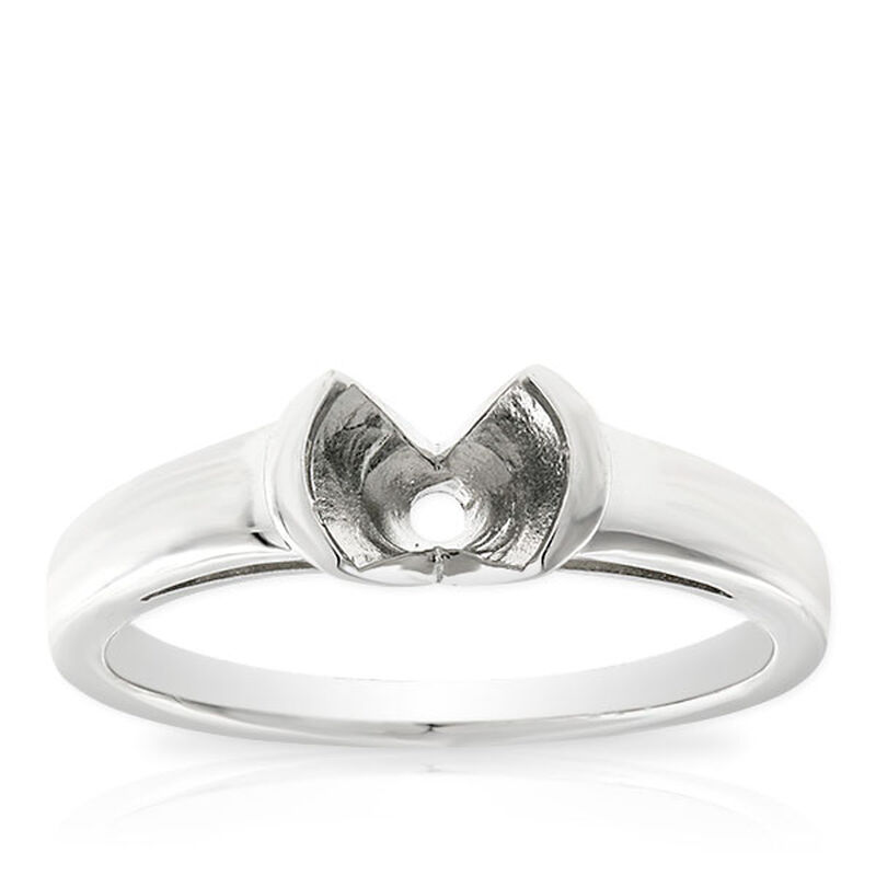 Semi-Mount Ring in Platinum image number 5