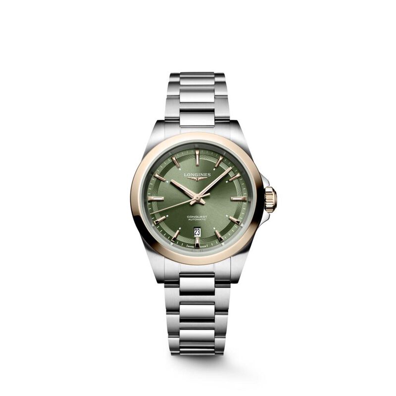 Longines Conquest Green Dial Watch, 30mm image number 0