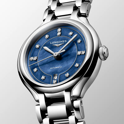 Longines Primaluna Blue Dial Watch, 30mm