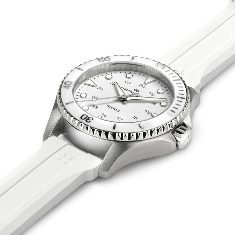 Hamilton Khaki Navy Scuba Quartz Watch White Dial, 37mm image number 1