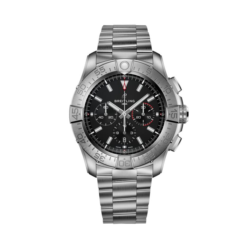 Breitling Super Avenger BO1 Chronograph Black Dial Titanium Bracelet, 46 mm image number 0