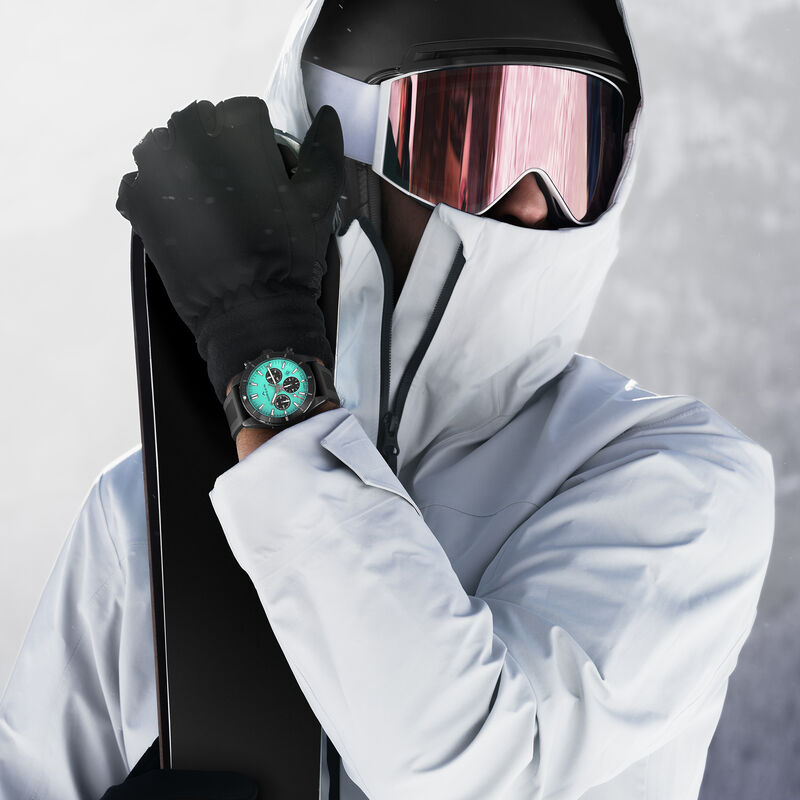 NORQAIN Adventure Sport Chrono Cerulean Blue Dial Watch, 44mm image number 3