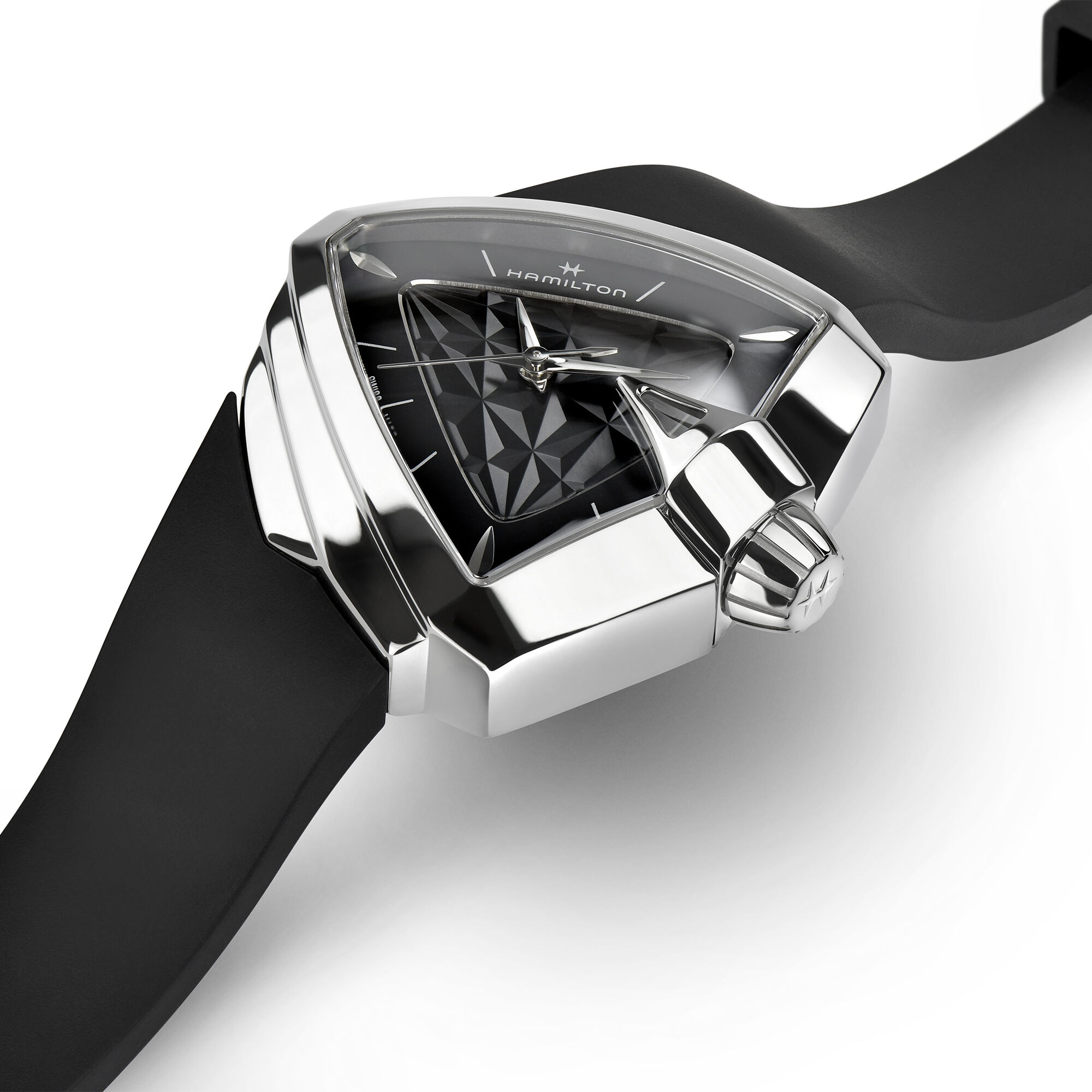 Hamilton Ventura S Quartz Black Dial Watch, 34mm x 38mm