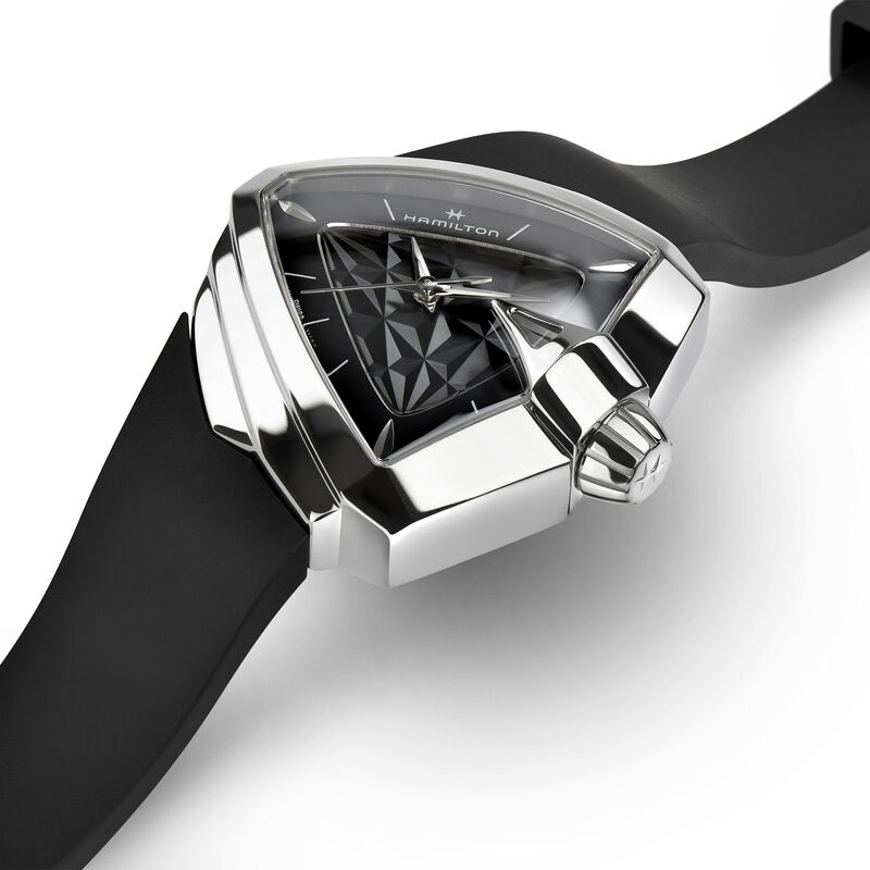 Hamilton Ventura S Quartz Black Dial Watch, 34mm x 38mm image number 1