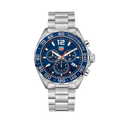 TAG Heuer Formula 1 Quartz Mens Blue Steel Chronograph Watch