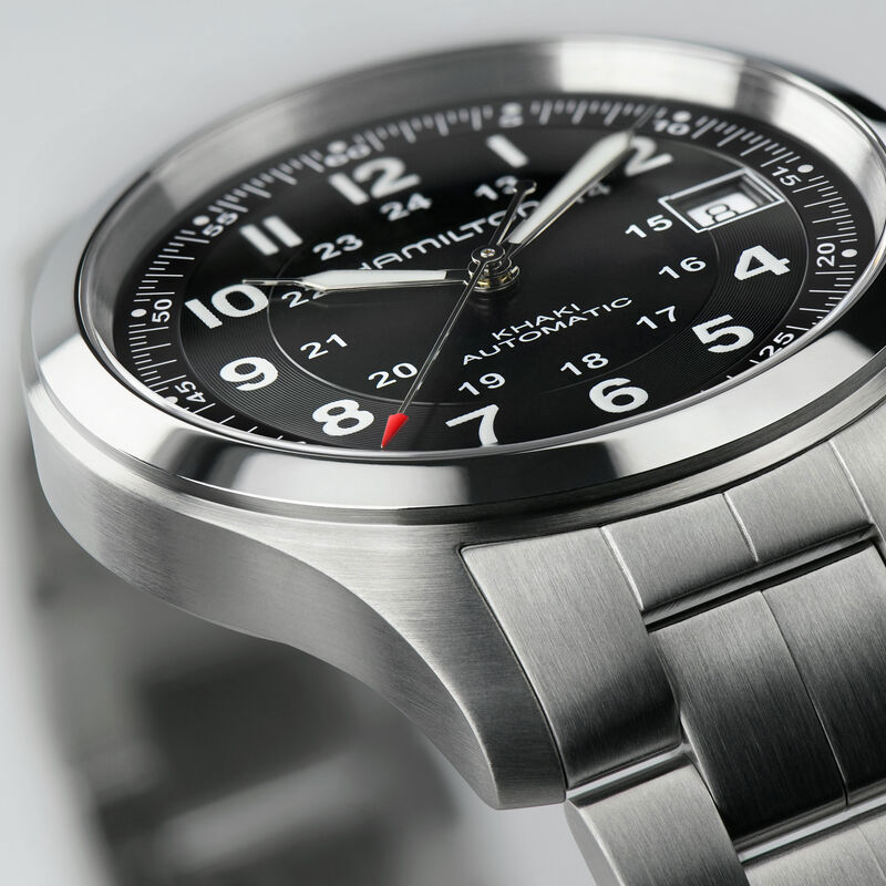 Hamilton Khaki Field Auto Black Dial Watch, 38mm image number 3
