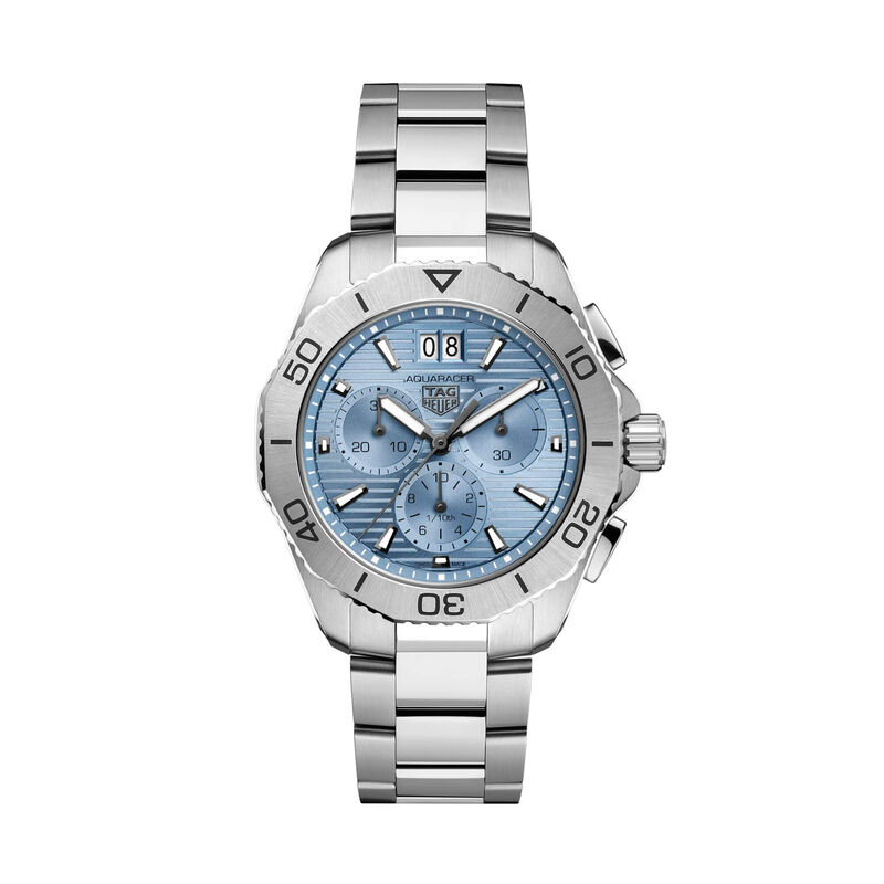 TAG Heuer Aquaracer Professional 200 Date Watch Blue Dial Steel Bracelet, 40mm image number 0