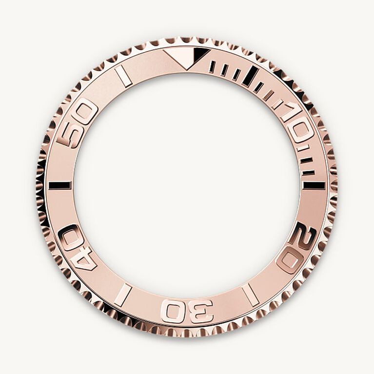 rolex yacht-master in everose rolesor - combination of oystersteel and everose gold, m268621-0003 - bidirectional rotatable bezel - ben bridge