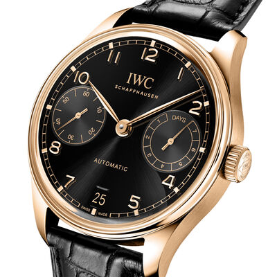 IWC Portugieser Automatic 42 Black Dial Watch, 42.4mm