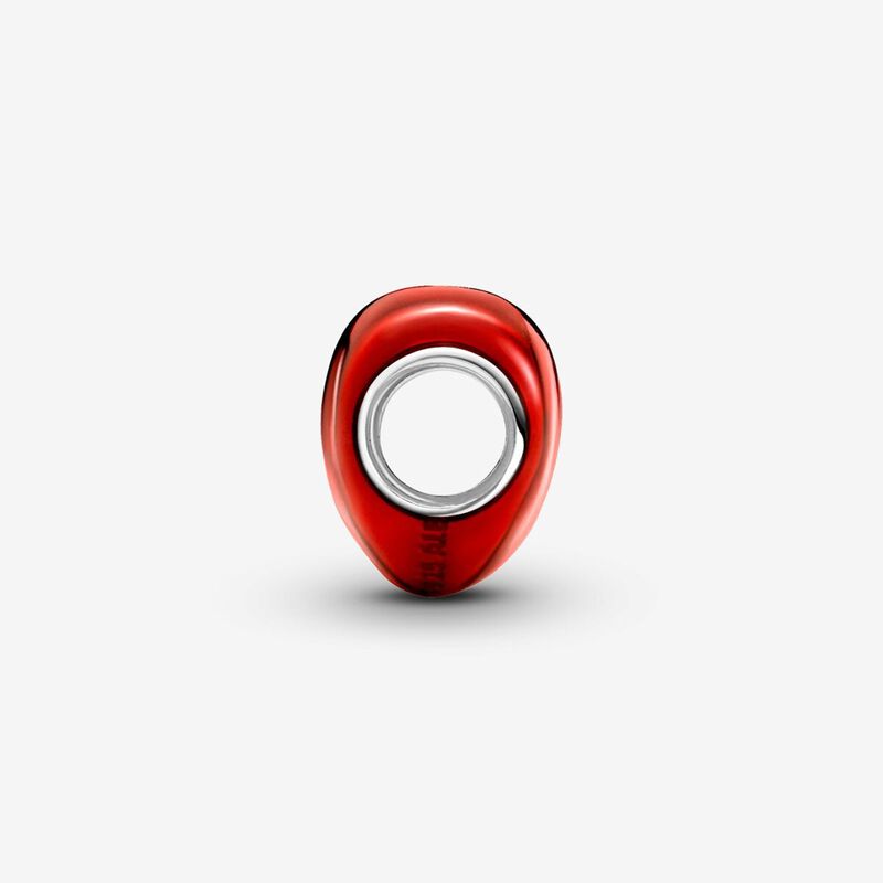 Pandora Metallic Red Heart Charm image number 2