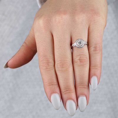 Bezel Set Diamond Ring 14K
