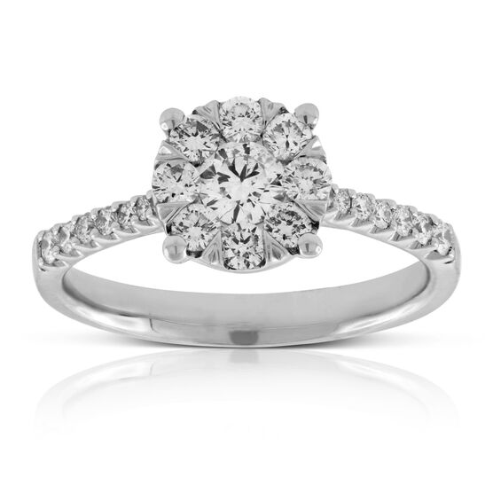 Single Universal Love Ring Earring 14K