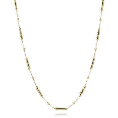 Toscano Diamond-Cut Bead Necklace 18K, 18"