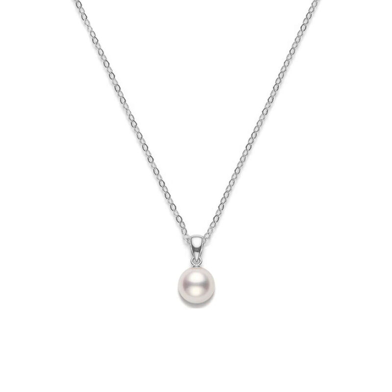 Mikimoto Akoya Cultured Pearl Pendant, 6mm, AA, 18K image number 0
