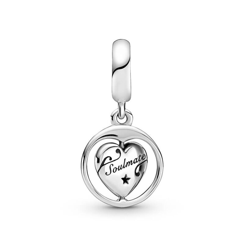 Pandora Spinning Forever & Always Soulmate CZ Dangle Charm image number 1