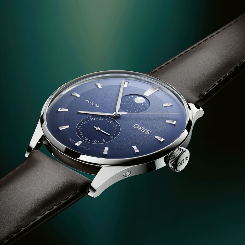 Oris Artelier Complication Blue Dial Watch, 39.5mm image number 1
