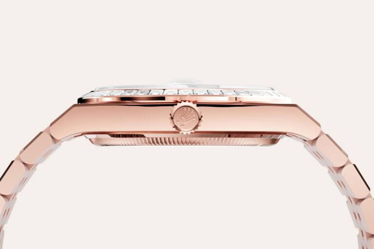rolex land-dweller in 18 ct everose gold, m127285tbr-0002 - 18 ct everose gold - ben bridge