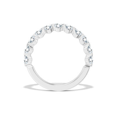 Classic Round Diamond Anniversary Ring, 1 &frac12; Carat Total Weight, 14K White Gold