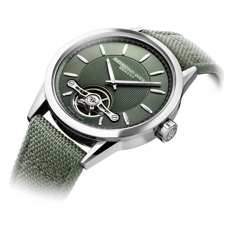Raymond Weil Freelancer Calibre RW1212 Automatic Watch Green Dial, 42.5mm image number 4
