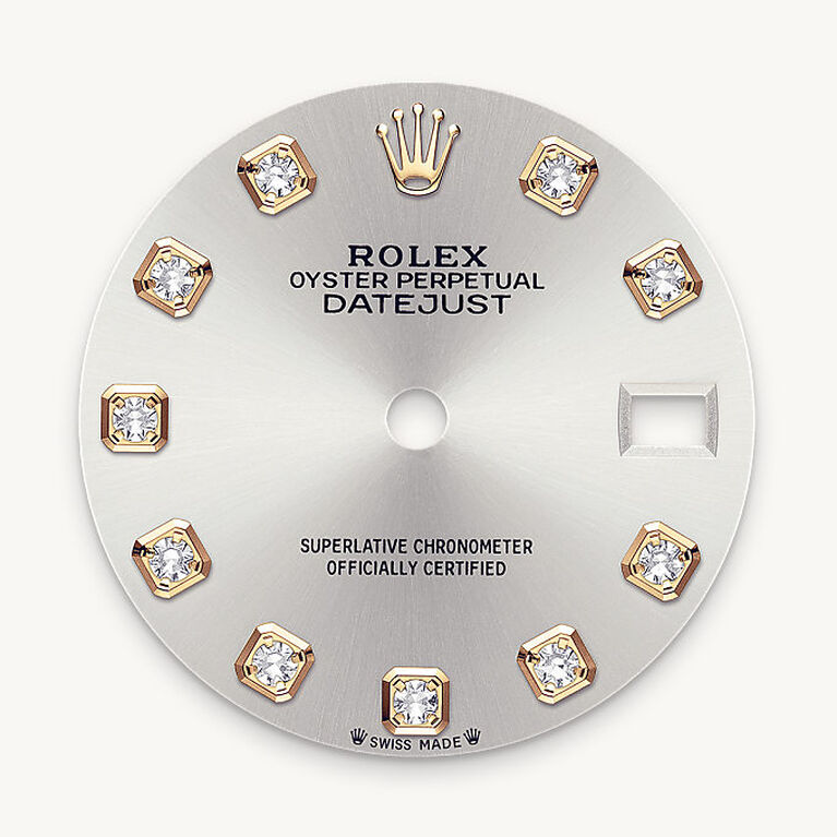 rolex lady-datejust in yellow rolesor - combination of oystersteel and yellow gold, m279173-0007 - silver dial - ben bridge