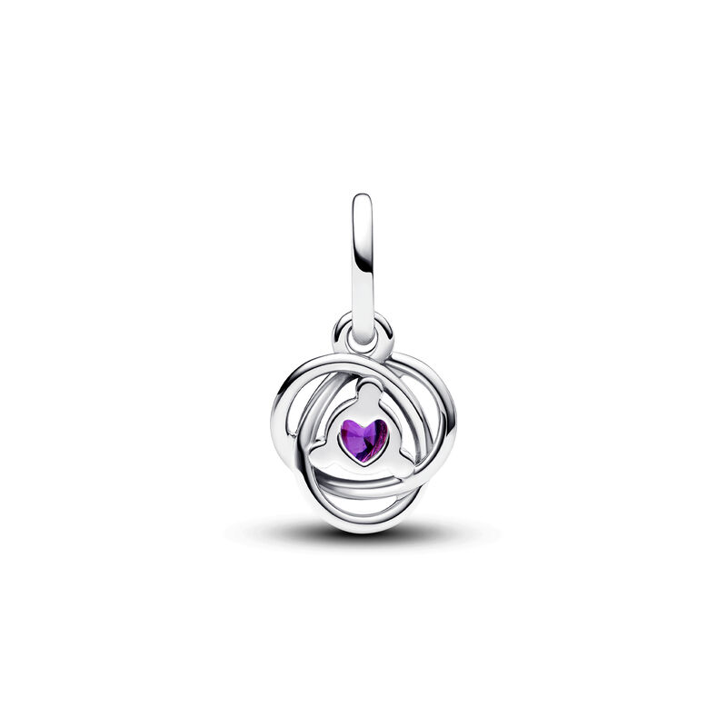 Pandora Purple Eternity Circle Dangle Charm image number 1