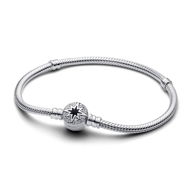 Pandora North Star Clasp Snake Chain Bracelet image number 0