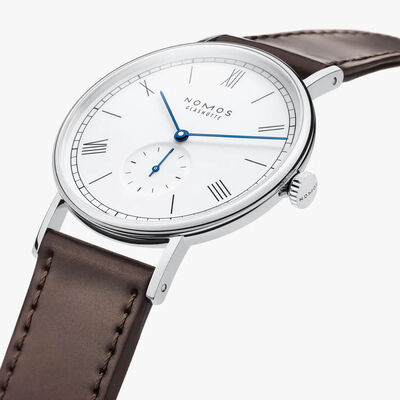 NOMOS Ludwig Enamel White Dial Watch, 37.5mm