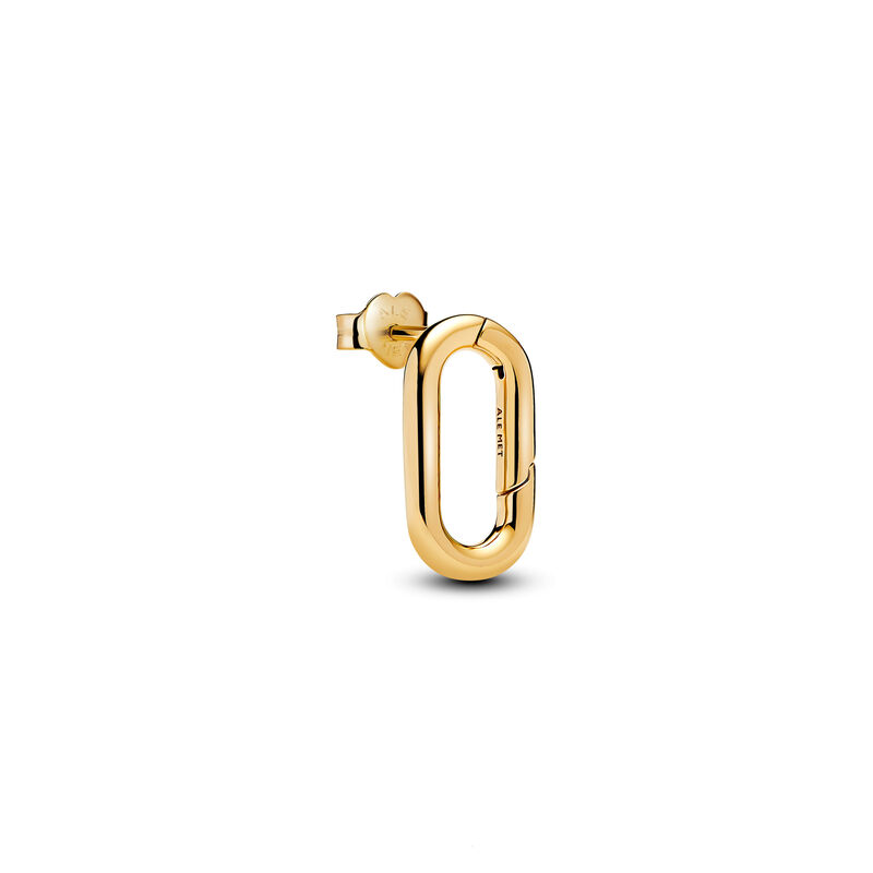 Pandora 14K Gold-plated Openable Link Stud Earring image number 0
