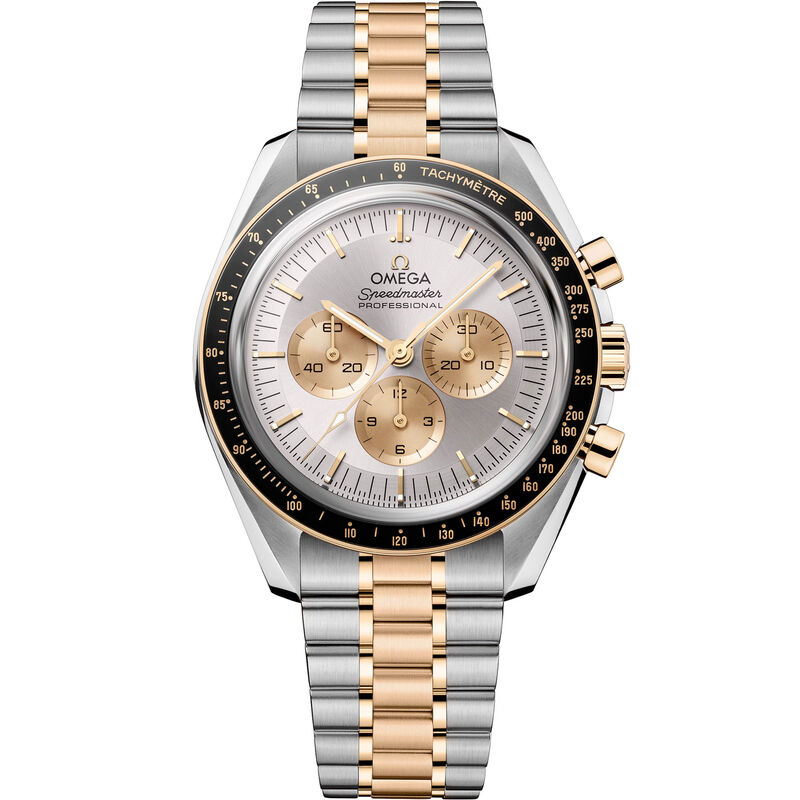 OMEGA Seamaster Moonwatch Professional Steel ‑ Moonshine&trade; Gold on Steel ‑ Moonshine&trade; Gold Strap Silver Dial Watch, 42mm image number 0