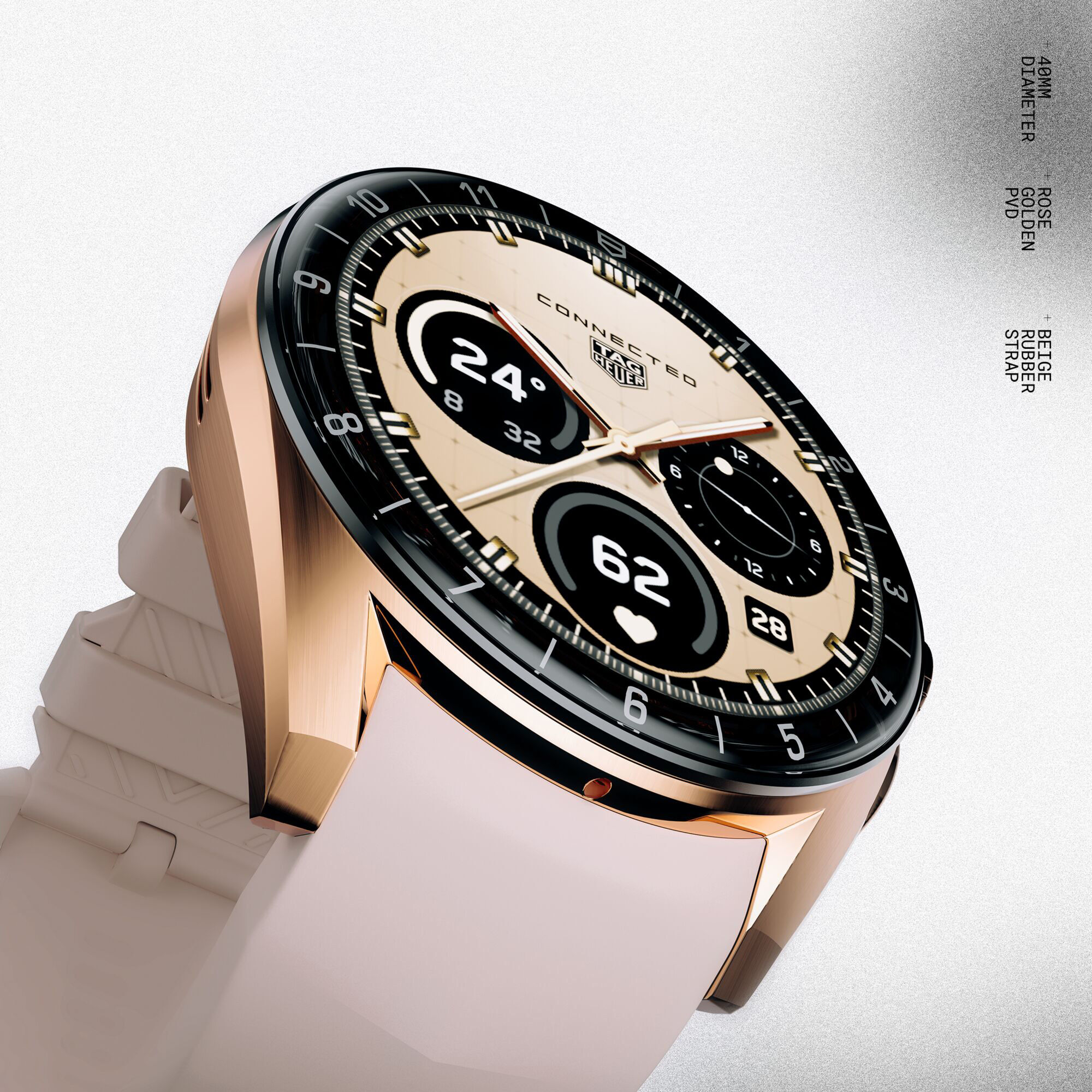 TAG Heuer Connected Calibre E5 Golden Bright Edition, 40mm