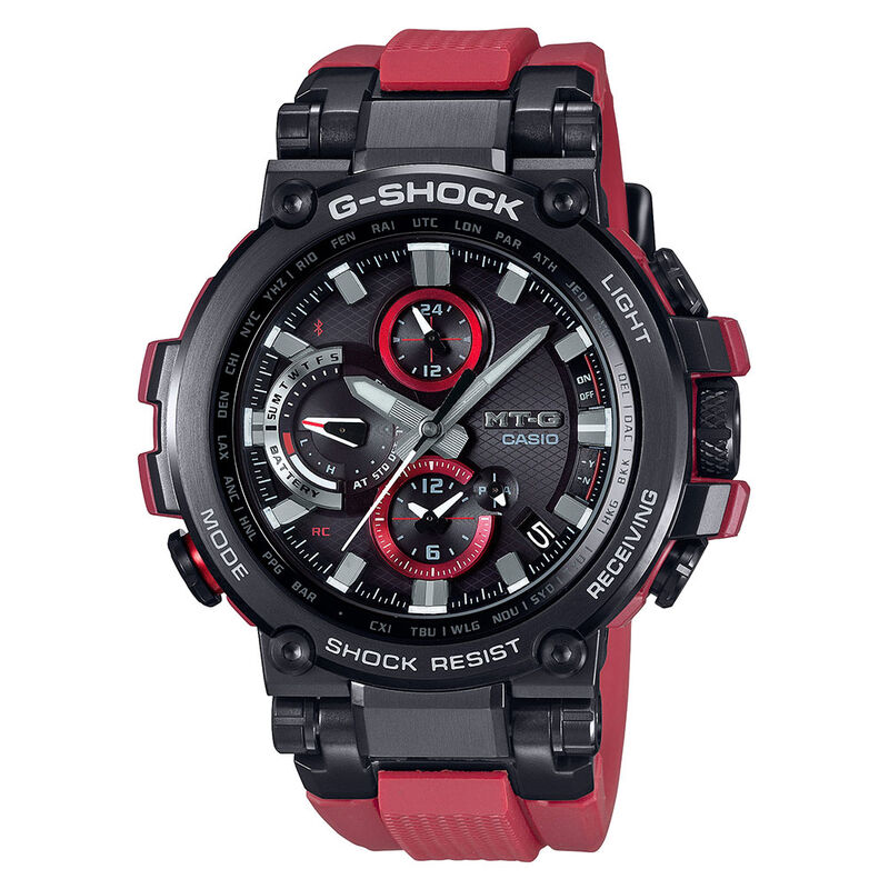G-Shock Limited Edition MT-G Red Bluetooth Solar Watch, 55.8mm image number 0