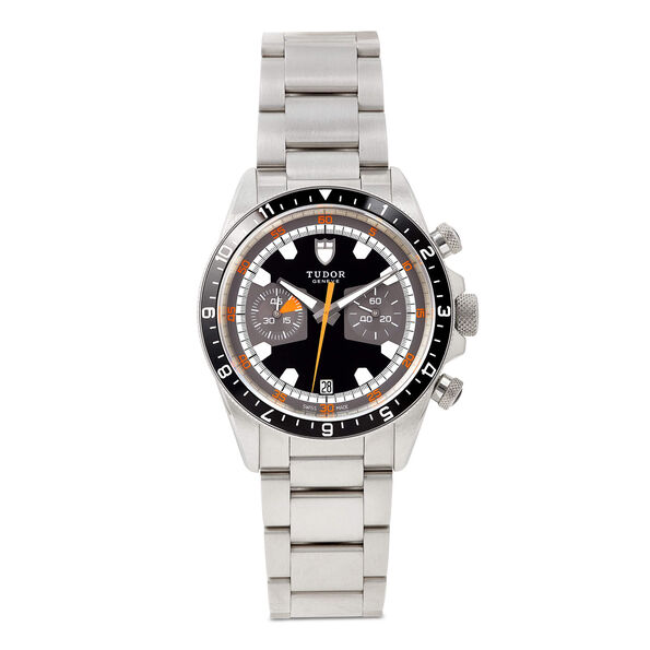 Pre-Owned 42mm TUDOR Heritage Chrono, Stainless Steel, Black Dial