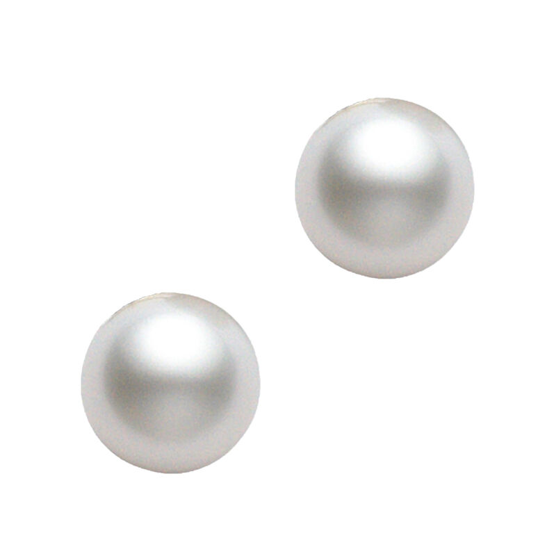 Mikimoto Akoya Cultured Pearl Earrings 8mm, A+, 18K image number 1
