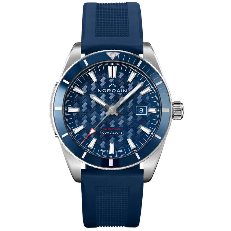 Norqain Adventure Sport Blue Ceramic Bezel Rubber Watch, 42mm image number 0