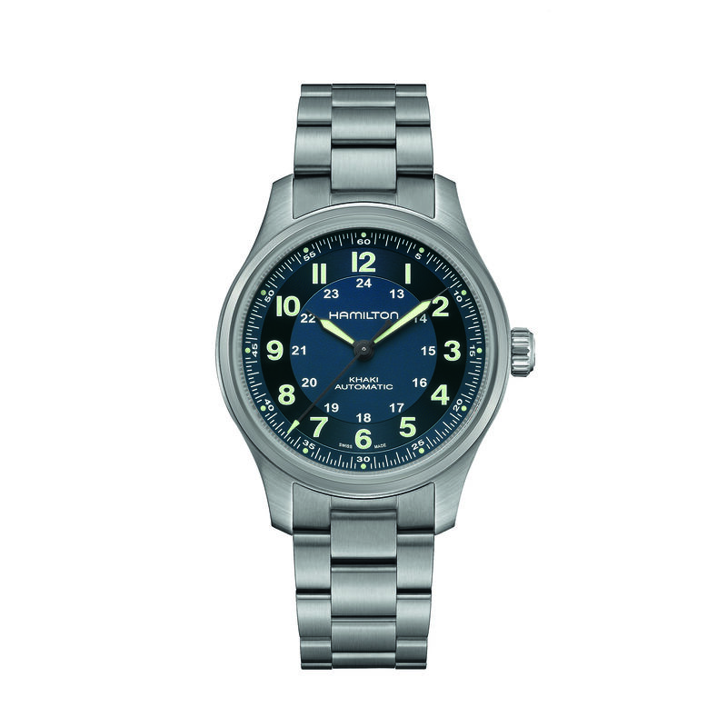 Hamilton Khaki Field Titanium Auto Blue Dial Watch, 42mm image number 0
