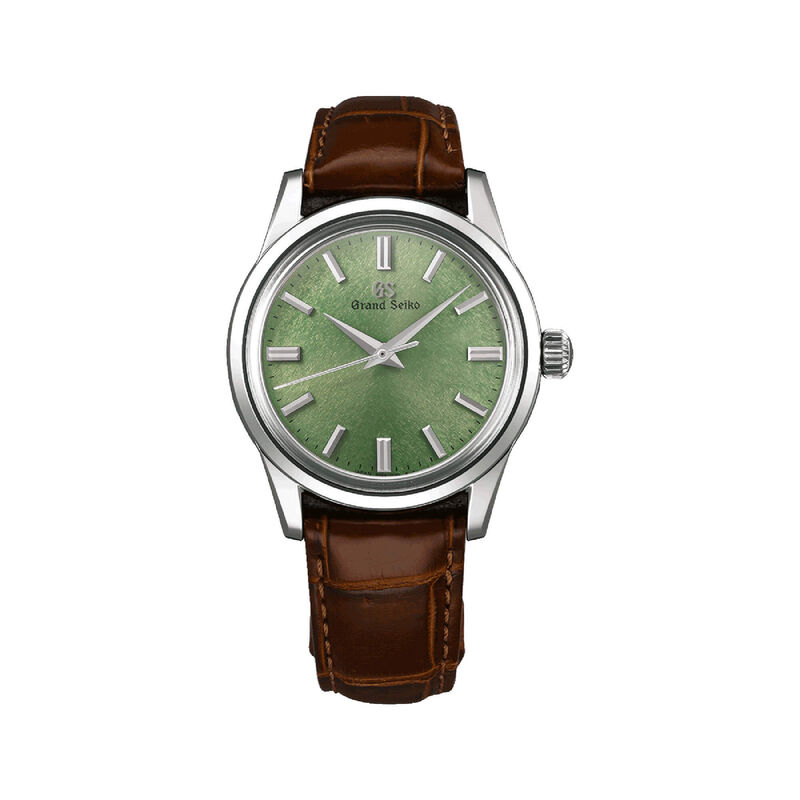 Grand Seiko Elegance Collection Watch Green Dial Brown Leather Strap, 37.3mm image number 0