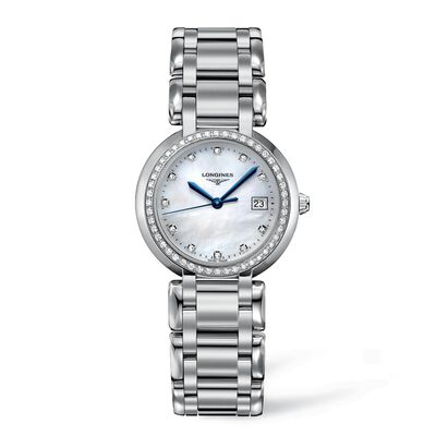 Longines PrimaLuna White Dial Watch, 30mm