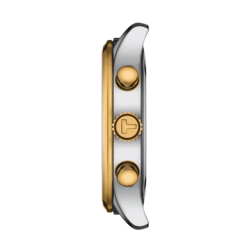 Tissot Chrono XL Classic Gold PVD Green Dial Quartz Watch, 45mm image number 3
