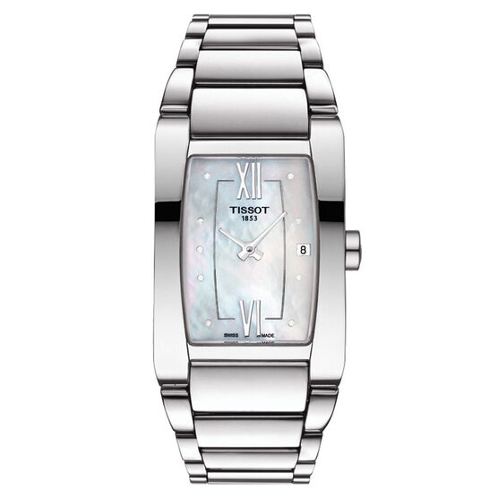 Tissot Generosi-T Diamond Index Mother Of Pearl Watch, 24x27.5mm