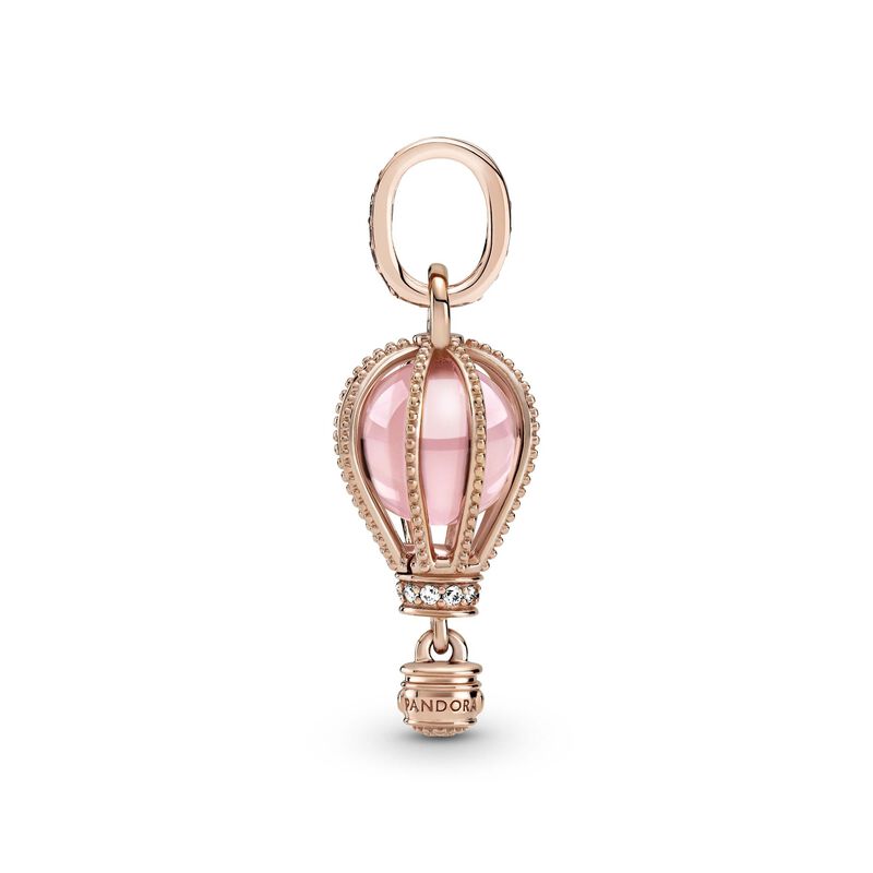 Pandora Sparkling Pink Hot Air Balloon Crystal & CZ Dangle Charm image number 3
