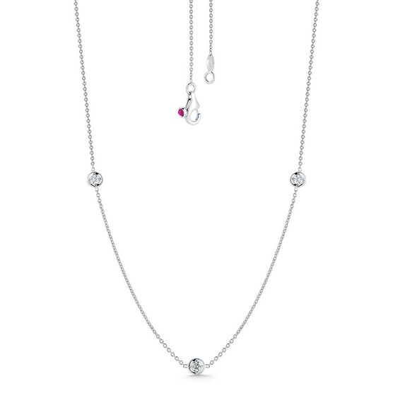 Roberto Coin Diamonds by the Inch 3-Station Diamond Necklace 18K