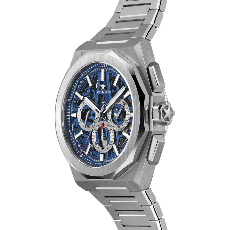 Zenith Defy Skyline Chronograph Skeleton Watch Blue Dial, 42mm image number 1