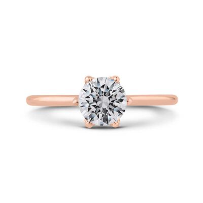 Bella Ponte "The Whisper Crown" Rose Gold Diamond Engagement Ring Setting 14K