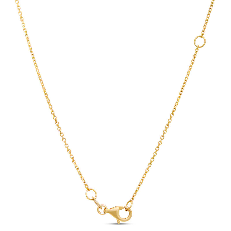 Classic Round Diamond Necklace, &frac14; Carat, 14K Yellow Gold image number 3