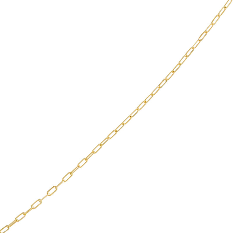 Elegant 18-Inch Diamond Cut Paperclip Link Necklace, 14K Yellow Gold image number 2