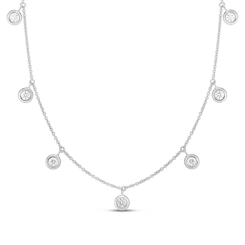 Roberto Coin Diamonds by the Inch 7-Station Diamond Necklace 18K image number 0