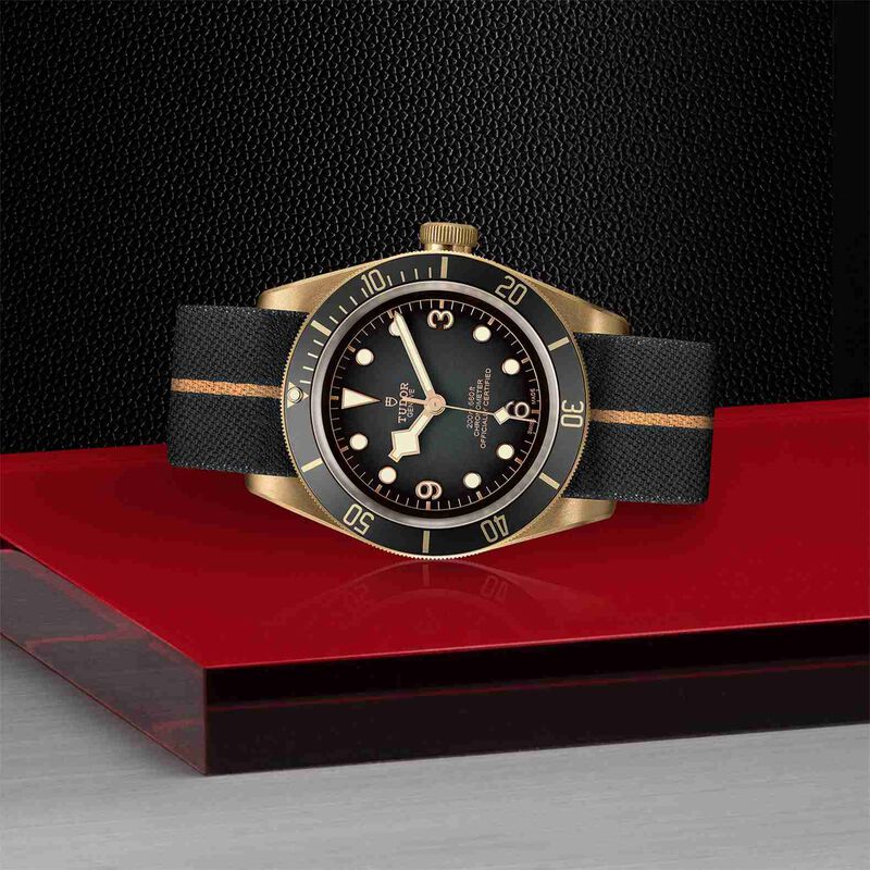 TUDOR Black Bay Watch Bronze Case Grey Dial Fabric Strap, 43mm image number 3