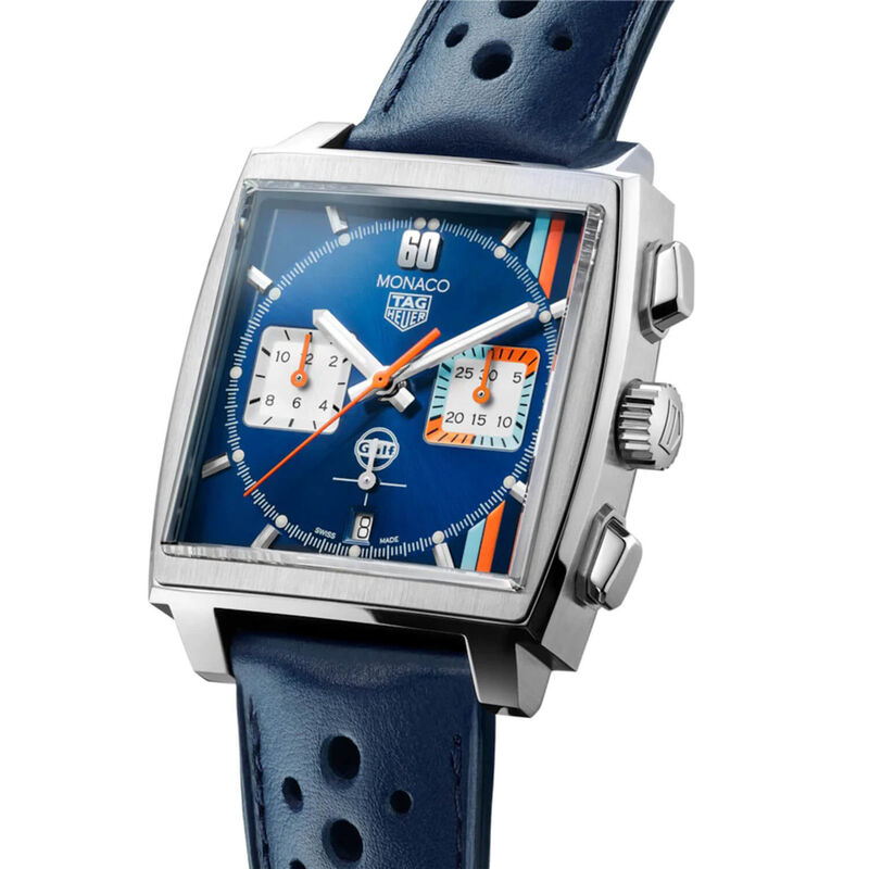TAG Heuer Monaco Gulf Watch Blue Square Dial, 39mm image number 1